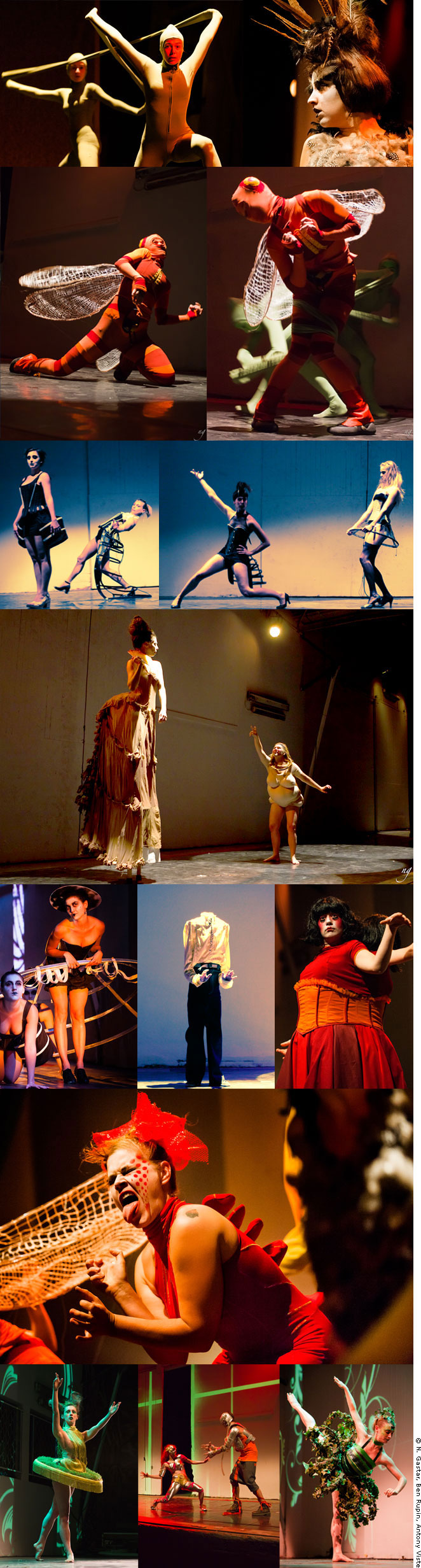 Création et réalisation des costumes pour le spectacle (Dé)formations multiples et coordination artistique du spectacle, 2012
