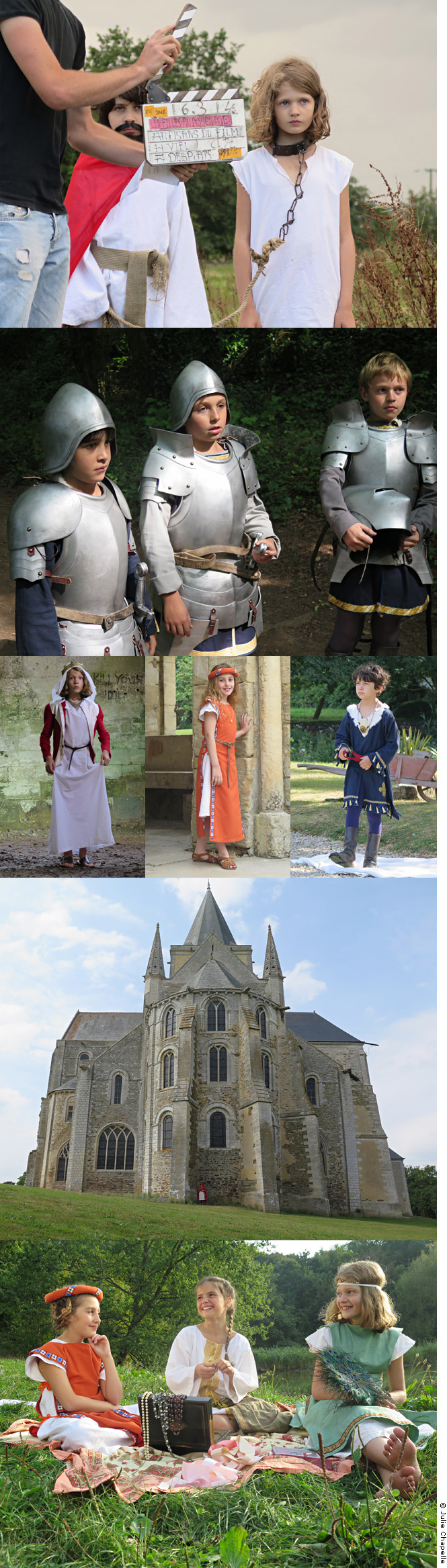 Création et réalisation des costumes pour le film Les filles au Moyen-Âge